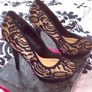 Mix no 6 Lacy black high heels 👠